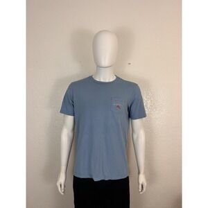 Tommy Bahama Pass The Chips Poker Graphic T-Shirt Mens Size Small Blue Casual T